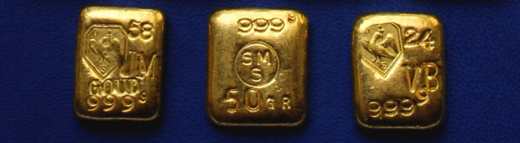 50g Schöne Goldbarren